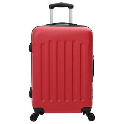 vidaXL Suitcase with Lock 3 pcs Red 50 x 31 x 78 cm ABS Plastic