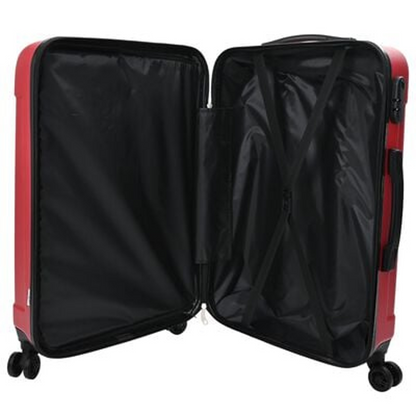 vidaXL Suitcase with Lock 3 pcs Red 50 x 31 x 78 cm ABS Plastic