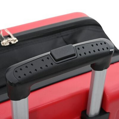 vidaXL Suitcase Folding with Lock Red 50 x 30 x 76 cm ABS Plastic