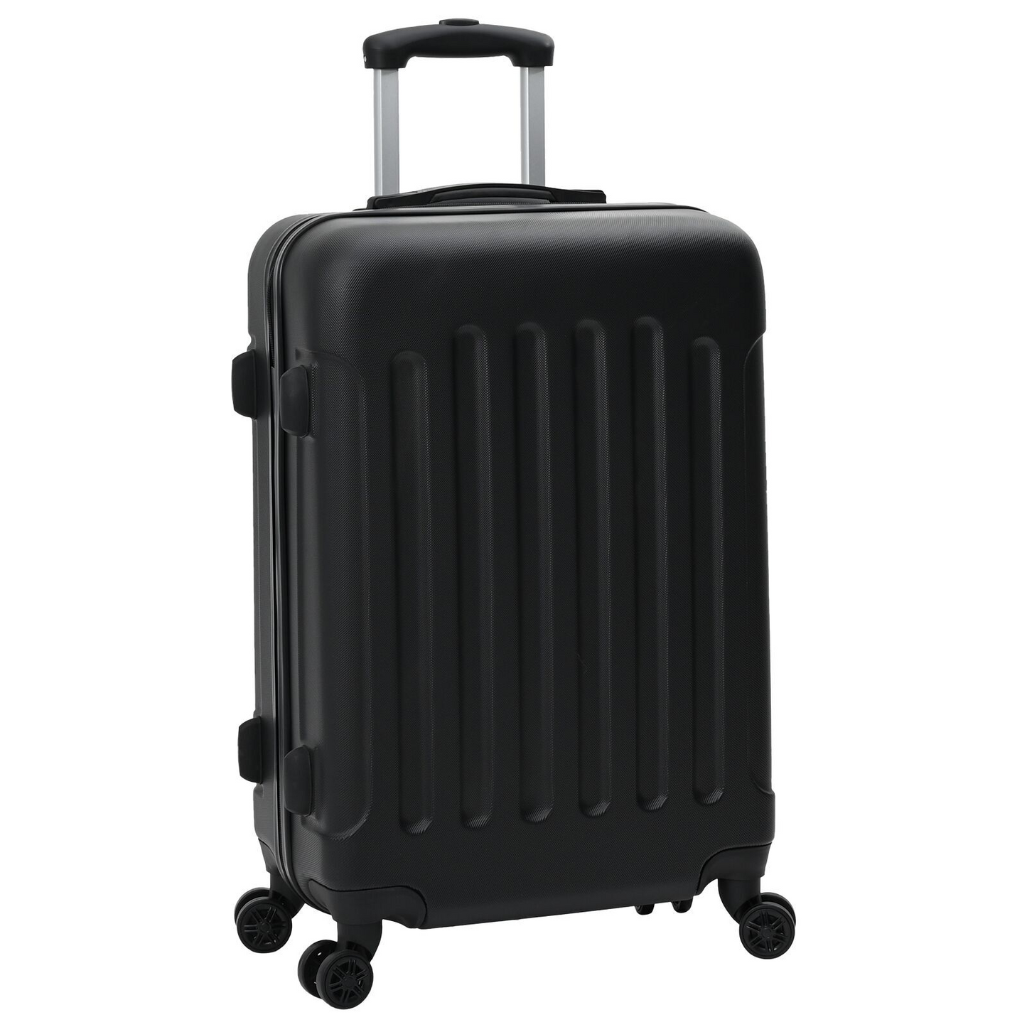vidaXL Suitcase with Lock 3 pcs Black 50 x 31 x 78 cm ABS Plastic