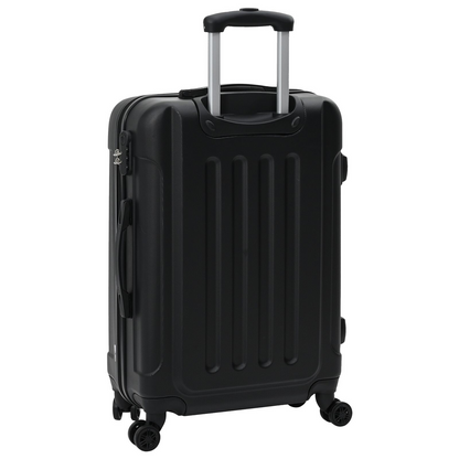 vidaXL Suitcase with Lock 3 pcs Black 50 x 31 x 78 cm ABS Plastic