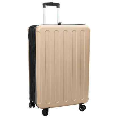 vidaXL Suitcase Folding Champagne 50 x 30 x 76 cm ABS Plastic