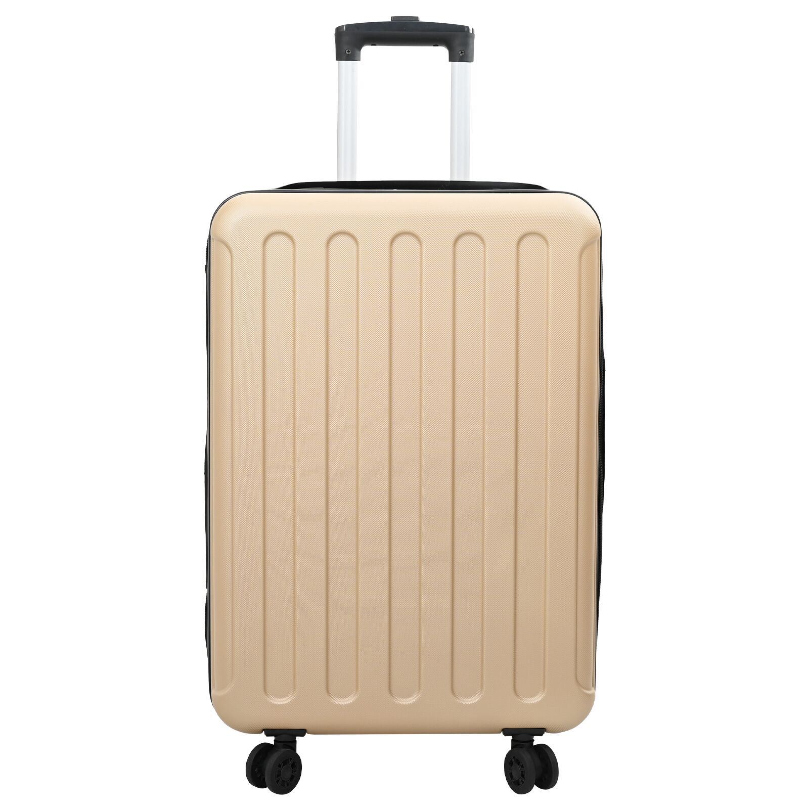 vidaXL Suitcase Folding Champagne 43 x 27 x 66 cm ABS Plastic