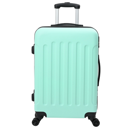 vidaXL Suitcase with Lock 3 pcs Mint green 50 x 31 x 78 cm ABS Plastic
