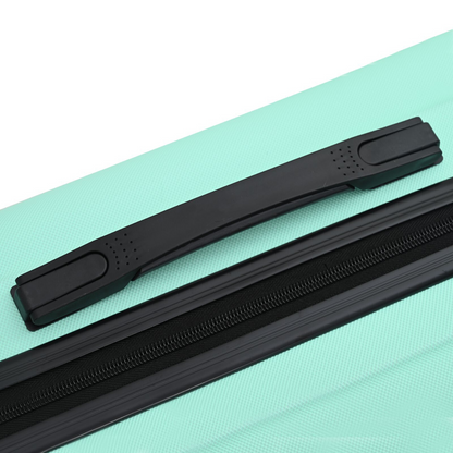 vidaXL Suitcase with Lock 3 pcs Mint green 50 x 31 x 78 cm ABS Plastic