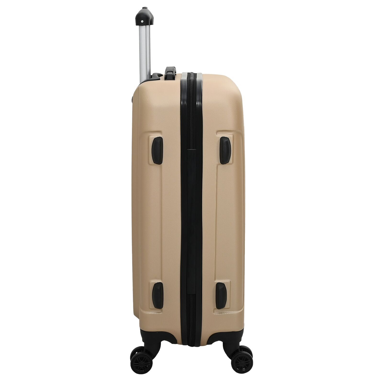 vidaXL Suitcase with Lock 3 pcs Champagne 50 x 31 x 78 cm ABS Plastic