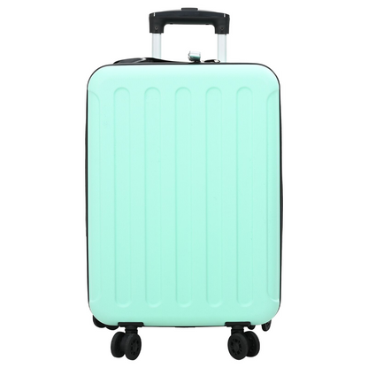 vidaXL Suitcase Folding Mint Green - Durable 34 x 23 x 55.5 cm ABS Plastic Travel Luggage