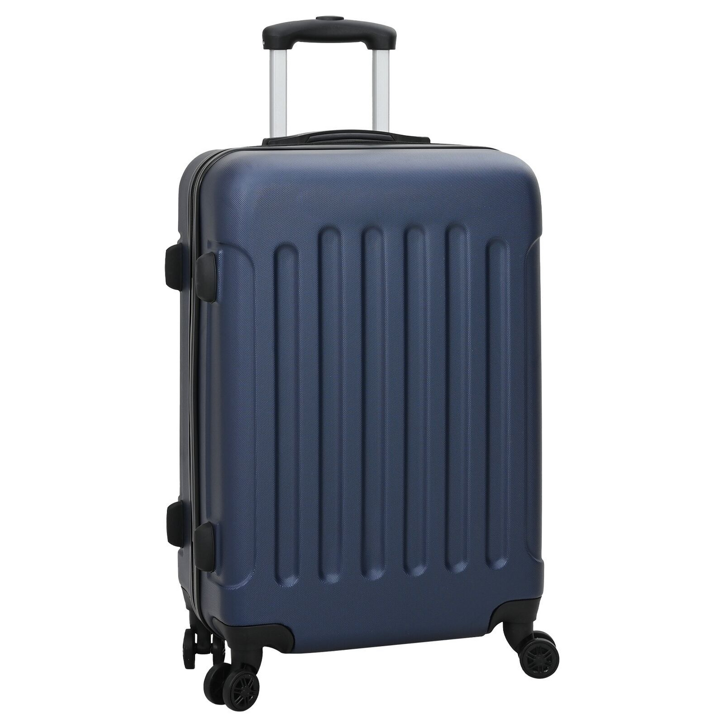 vidaXL Suitcase with Lock 3 pcs Dark Blue 50 x 31 x 78 cm ABS Plastic