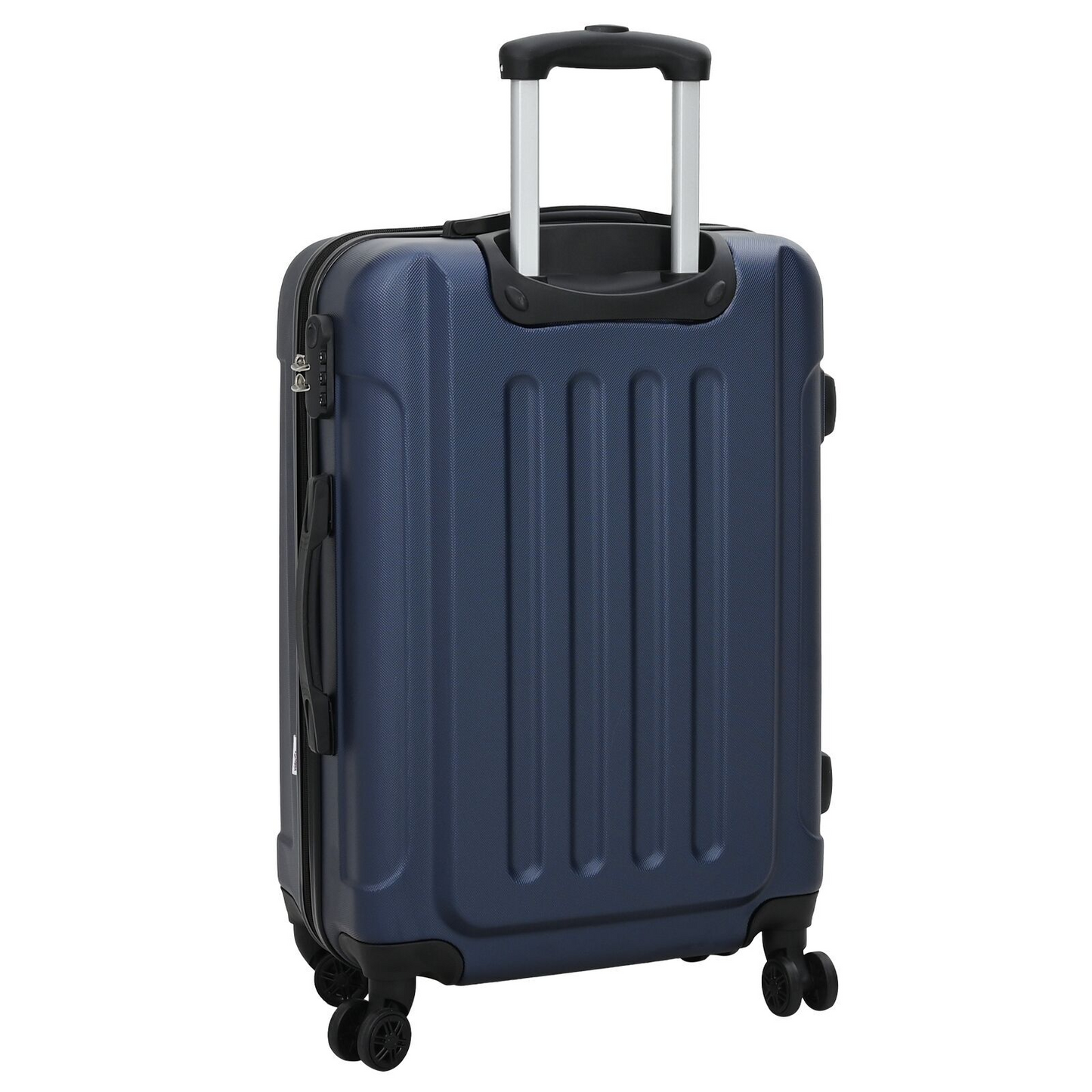 vidaXL Suitcase with Lock 3 pcs Dark Blue 50 x 31 x 78 cm ABS Plastic