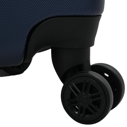 vidaXL Suitcase with Lock 3 pcs Dark Blue 50 x 31 x 78 cm ABS Plastic