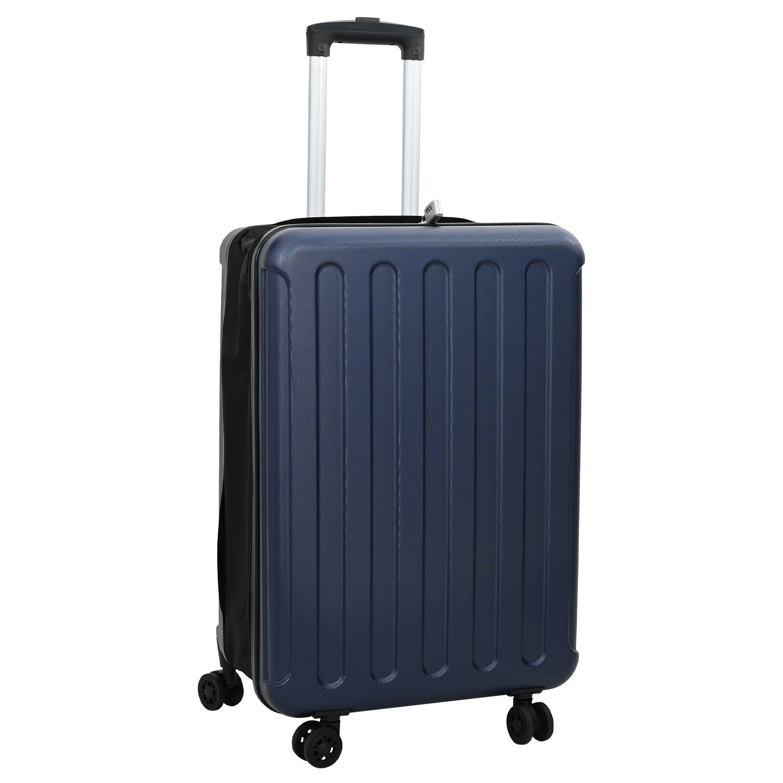 vidaXL Suitcase Folding Dark blue 43 x 27 x 66 cm ABS Plastic