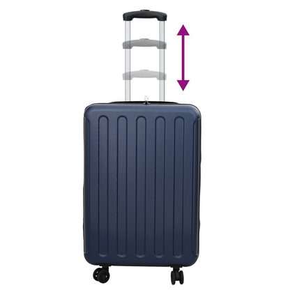 vidaXL Suitcase Folding Dark blue 43 x 27 x 66 cm ABS Plastic