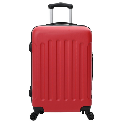 vidaXL Suitcase with Lock 3 pcs Red 50 x 31 x 78 cm ABS Plastic