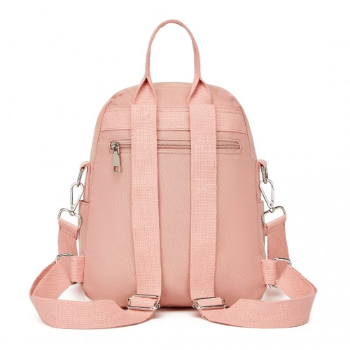 Miss Lulu 3-in-1 Convertible Backpack - Versatile Backpack, Shoulder, or Crossbody Bag - Pink