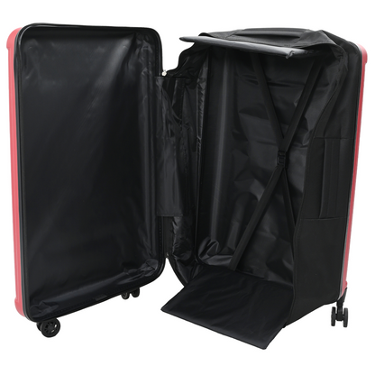 vidaXL Suitcase Folding with Lock Red 50 x 30 x 76 cm ABS Plastic