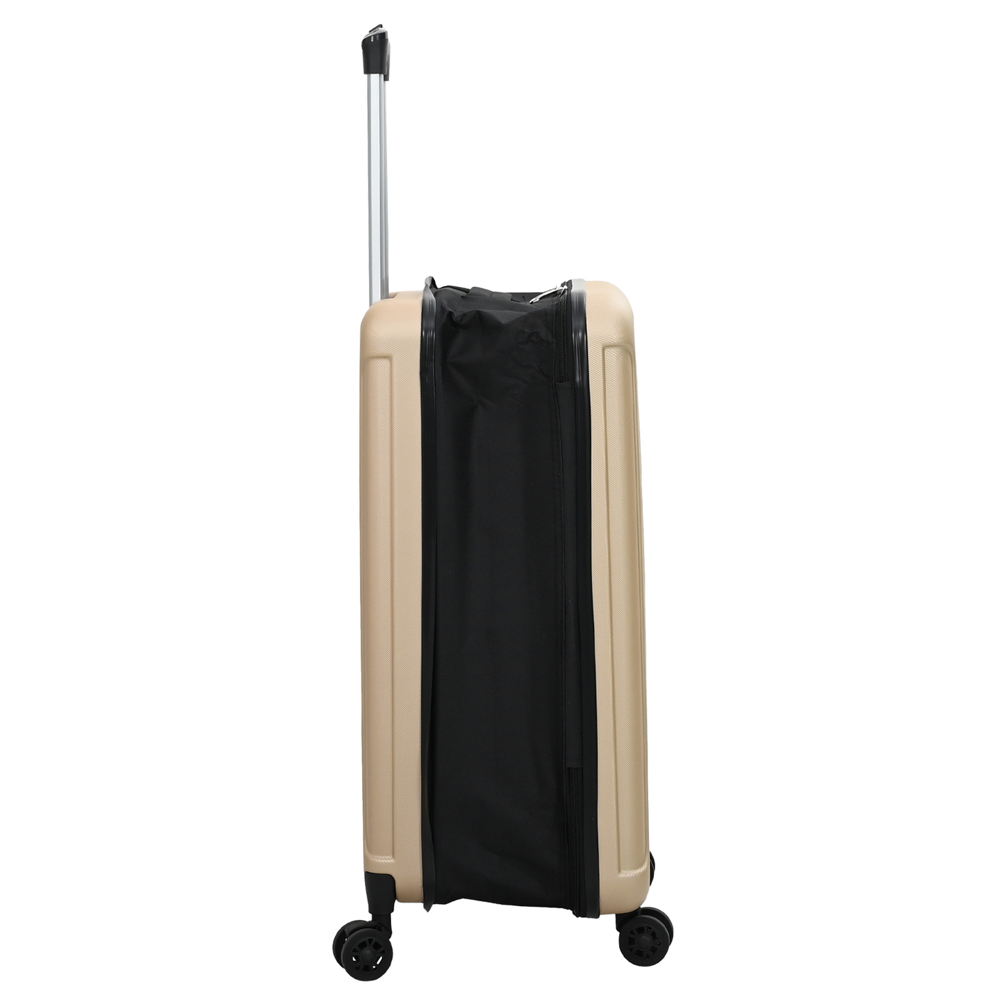vidaXL Suitcase Folding Champagne 50 x 30 x 76 cm ABS Plastic