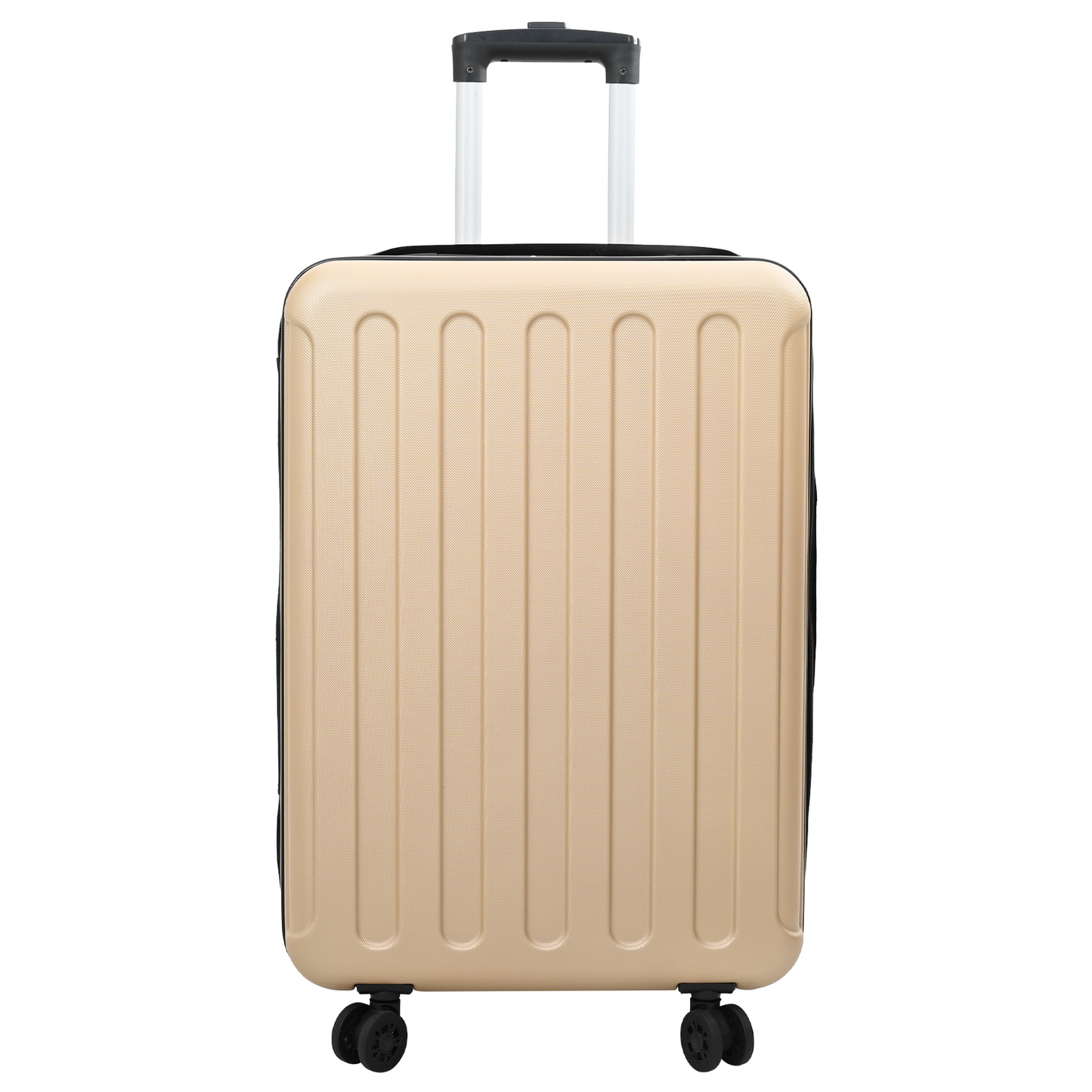 vidaXL Suitcase Folding Champagne 43 x 27 x 66 cm ABS Plastic