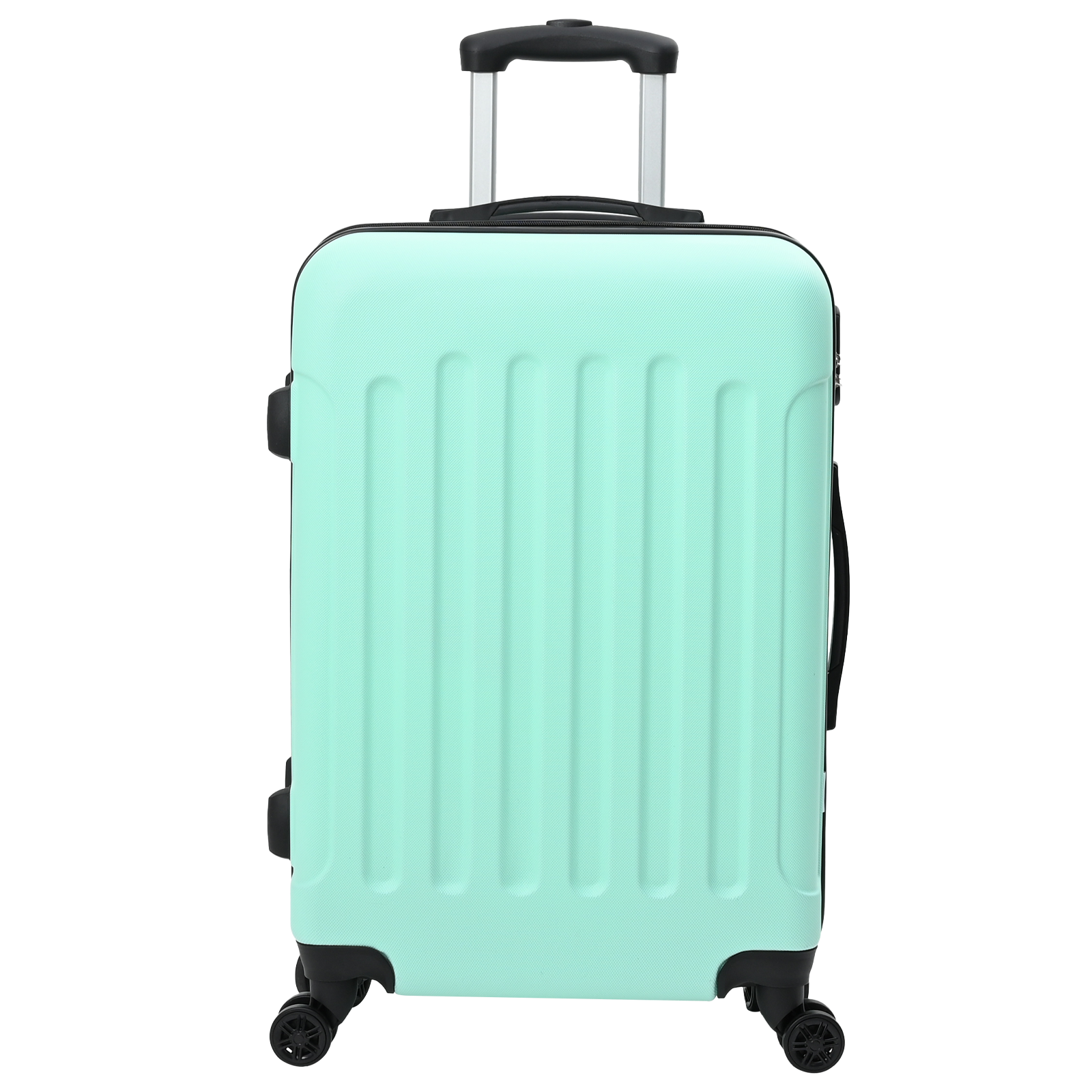 vidaXL Suitcase with Lock 3 pcs Mint green 50 x 31 x 78 cm ABS Plastic