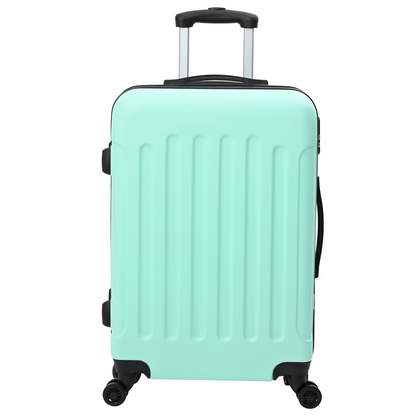 vidaXL Suitcase with Lock 3 pcs Mint green 50 x 31 x 78 cm ABS Plastic