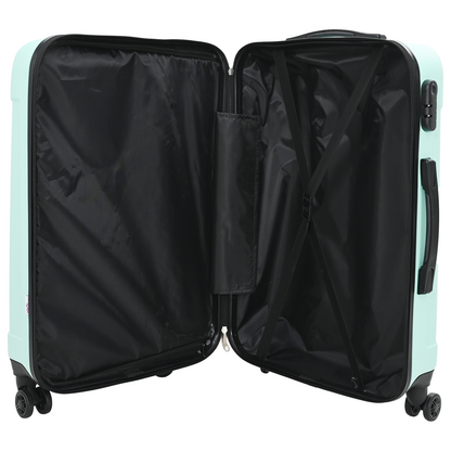 vidaXL Suitcase with Lock 3 pcs Mint green 50 x 31 x 78 cm ABS Plastic