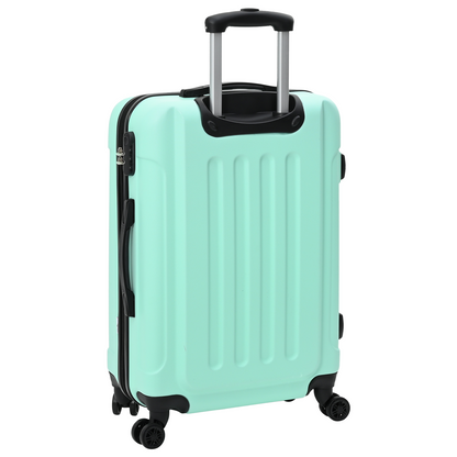 vidaXL Suitcase with Lock 3 pcs Mint green 50 x 31 x 78 cm ABS Plastic