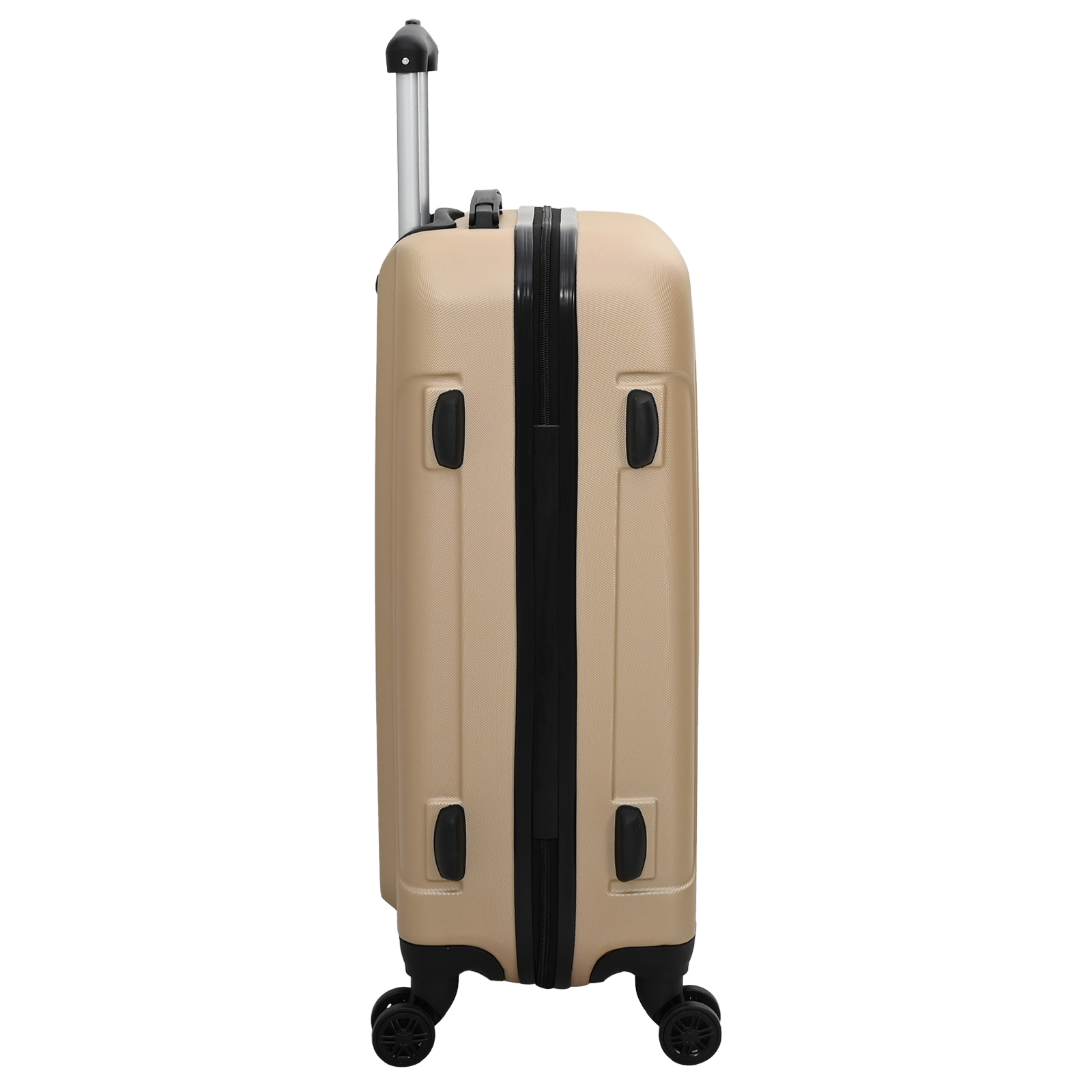 vidaXL Suitcase with Lock 3 pcs Champagne 50 x 31 x 78 cm ABS Plastic