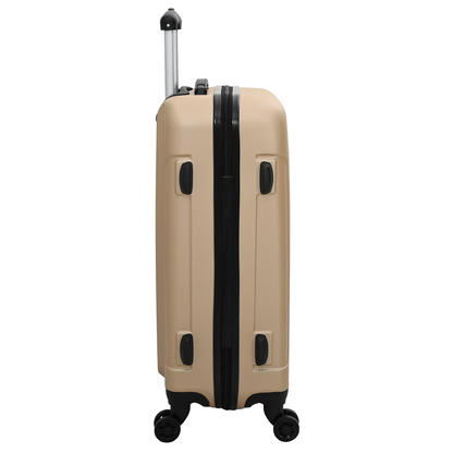 vidaXL Suitcase with Lock 3 pcs Champagne 50 x 31 x 78 cm ABS Plastic