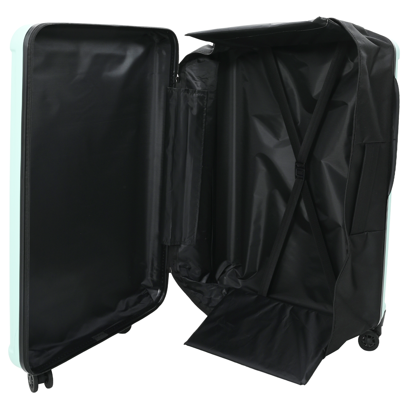 vidaXL Suitcase Folding Mint green 50 x 30 x 76 cm ABS Plastic