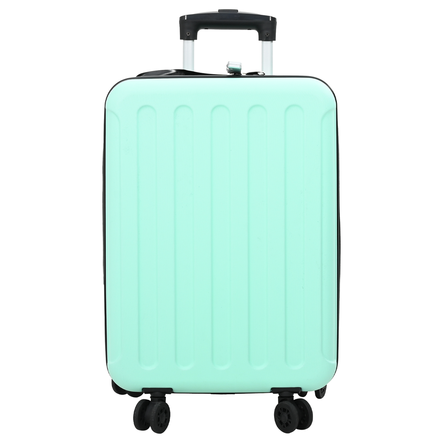 vidaXL Suitcase Folding Mint Green - Durable 34 x 23 x 55.5 cm ABS Plastic Travel Luggage