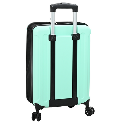 vidaXL Suitcase Folding Mint Green - Durable 34 x 23 x 55.5 cm ABS Plastic Travel Luggage