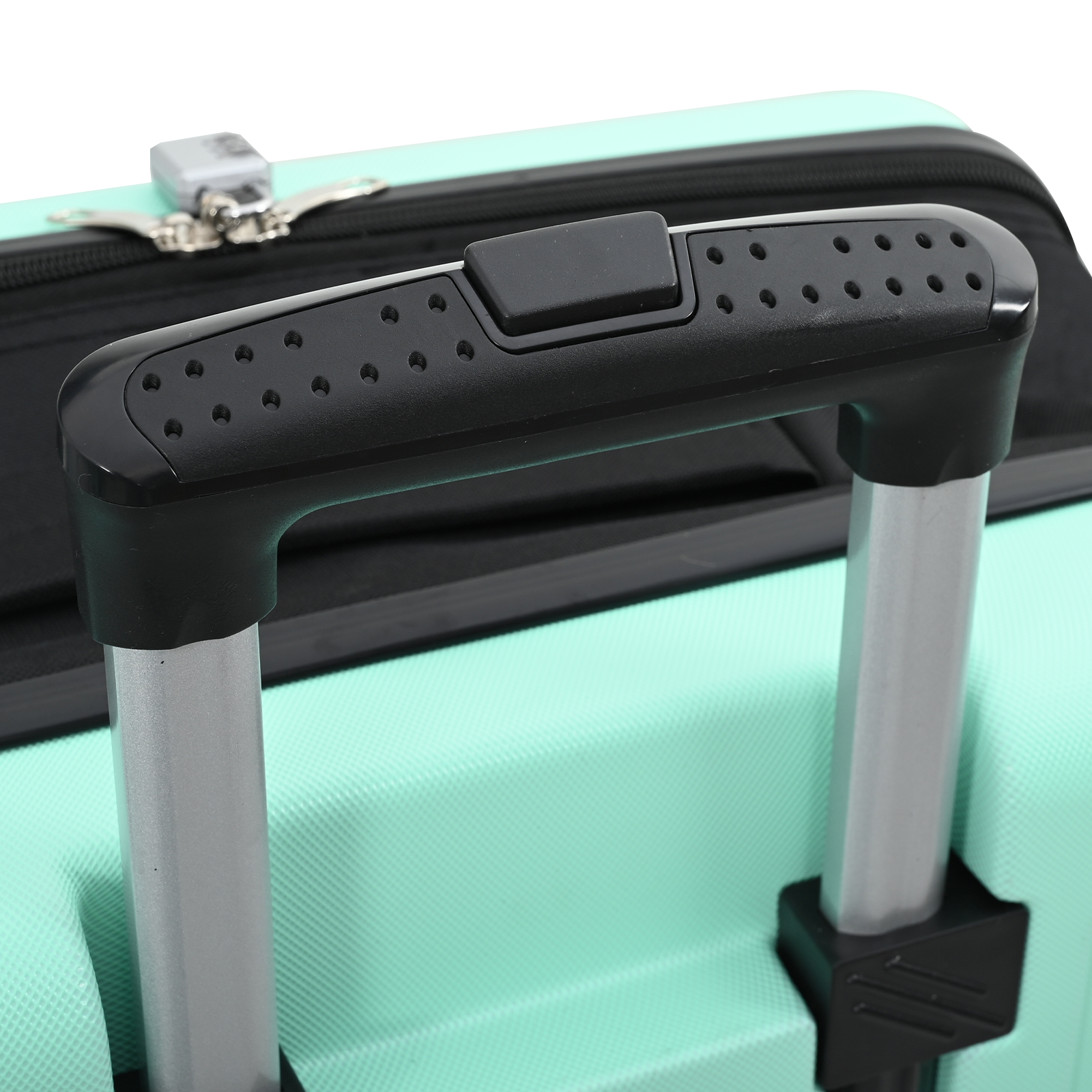 vidaXL Suitcase Folding Mint Green - Durable 34 x 23 x 55.5 cm ABS Plastic Travel Luggage