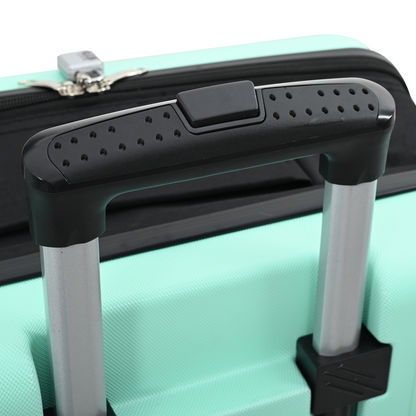 vidaXL Suitcase Folding Mint Green - Durable 34 x 23 x 55.5 cm ABS Plastic Travel Luggage