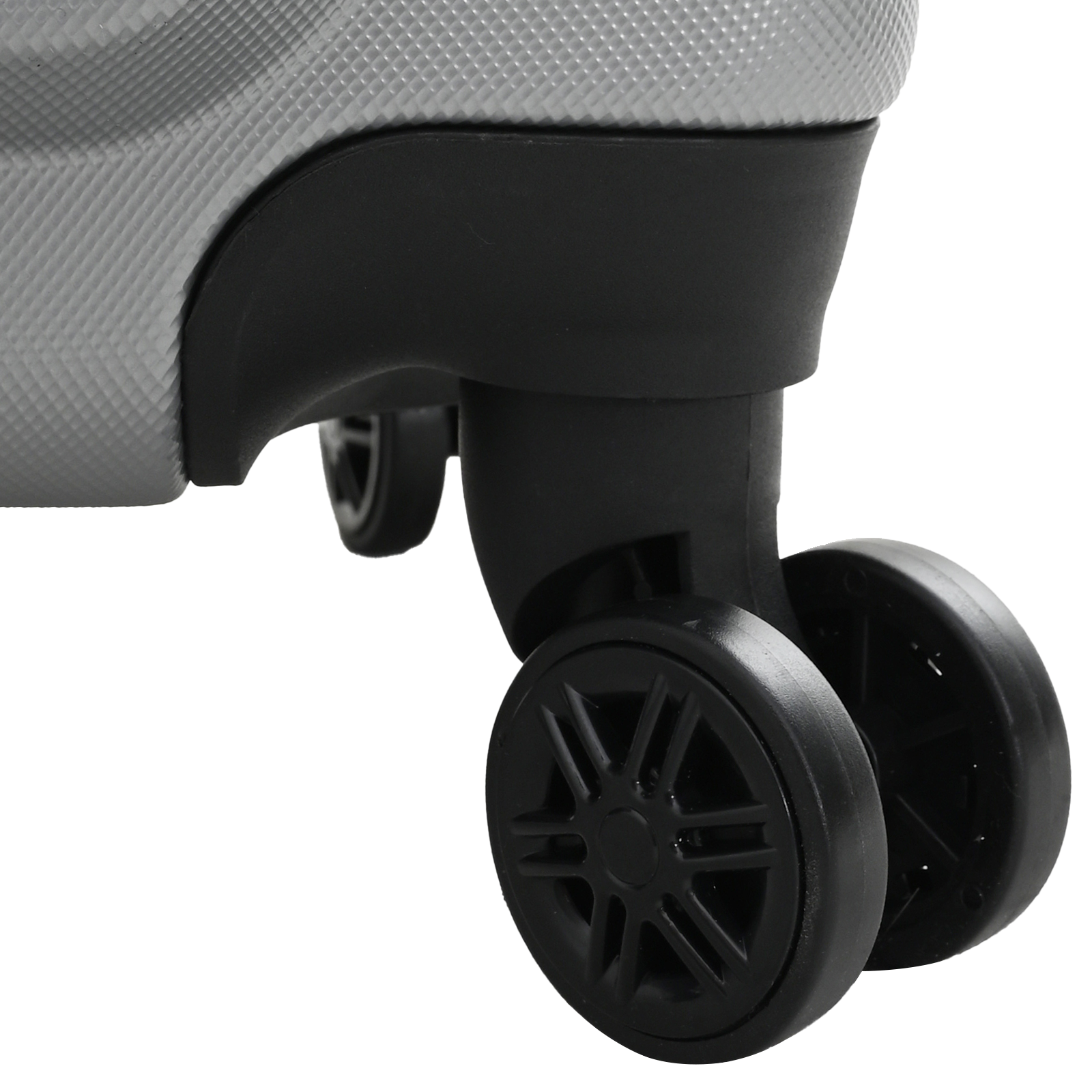 vidaXL Suitcase with Lock 3 pcs Silver 50 x 31 x 78 cm ABS Plastic