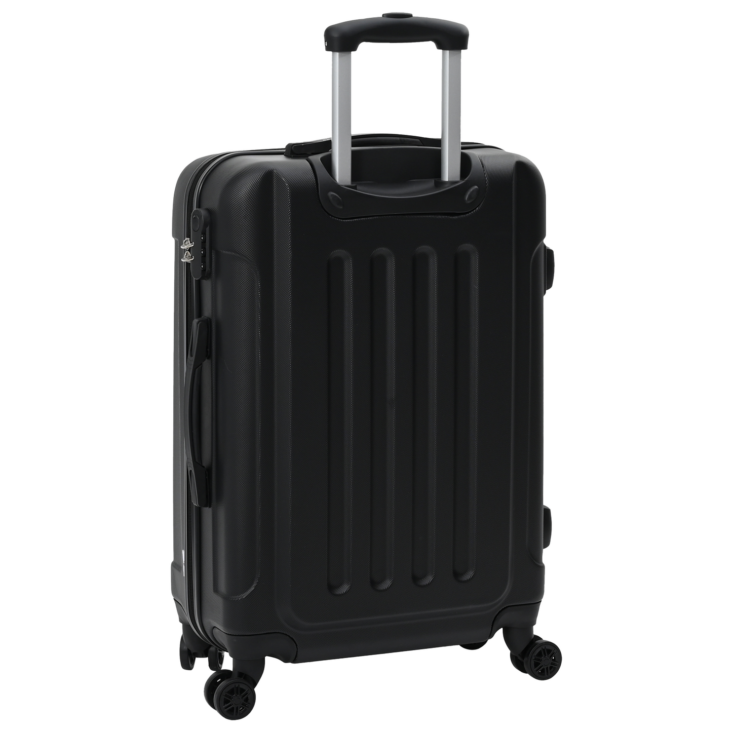 vidaXL Suitcase with Lock 3 pcs Black 50 x 31 x 78 cm ABS Plastic