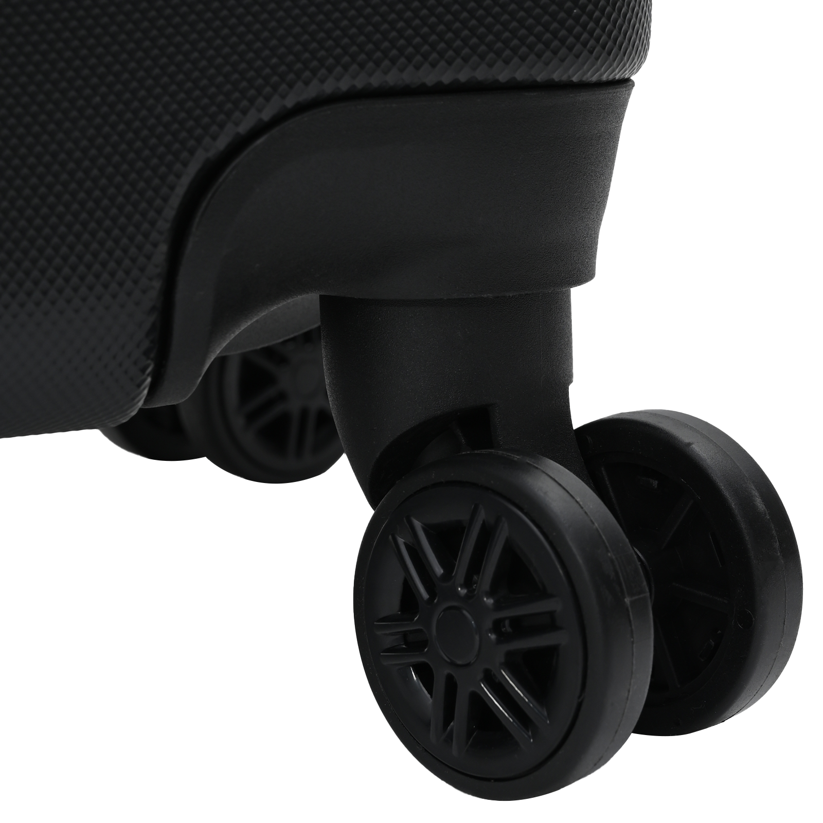 vidaXL Suitcase with Lock 3 pcs Black 50 x 31 x 78 cm ABS Plastic