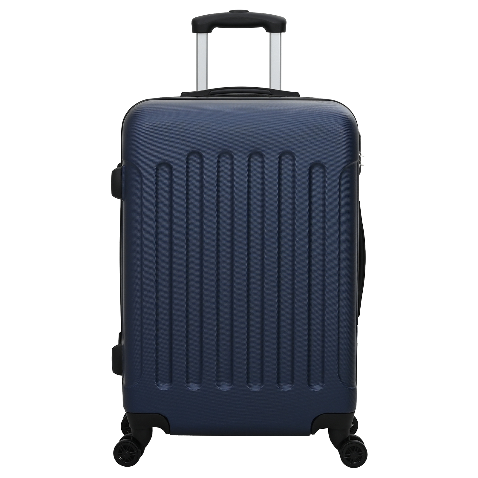 vidaXL Suitcase with Lock 3 pcs Dark Blue 50 x 31 x 78 cm ABS Plastic