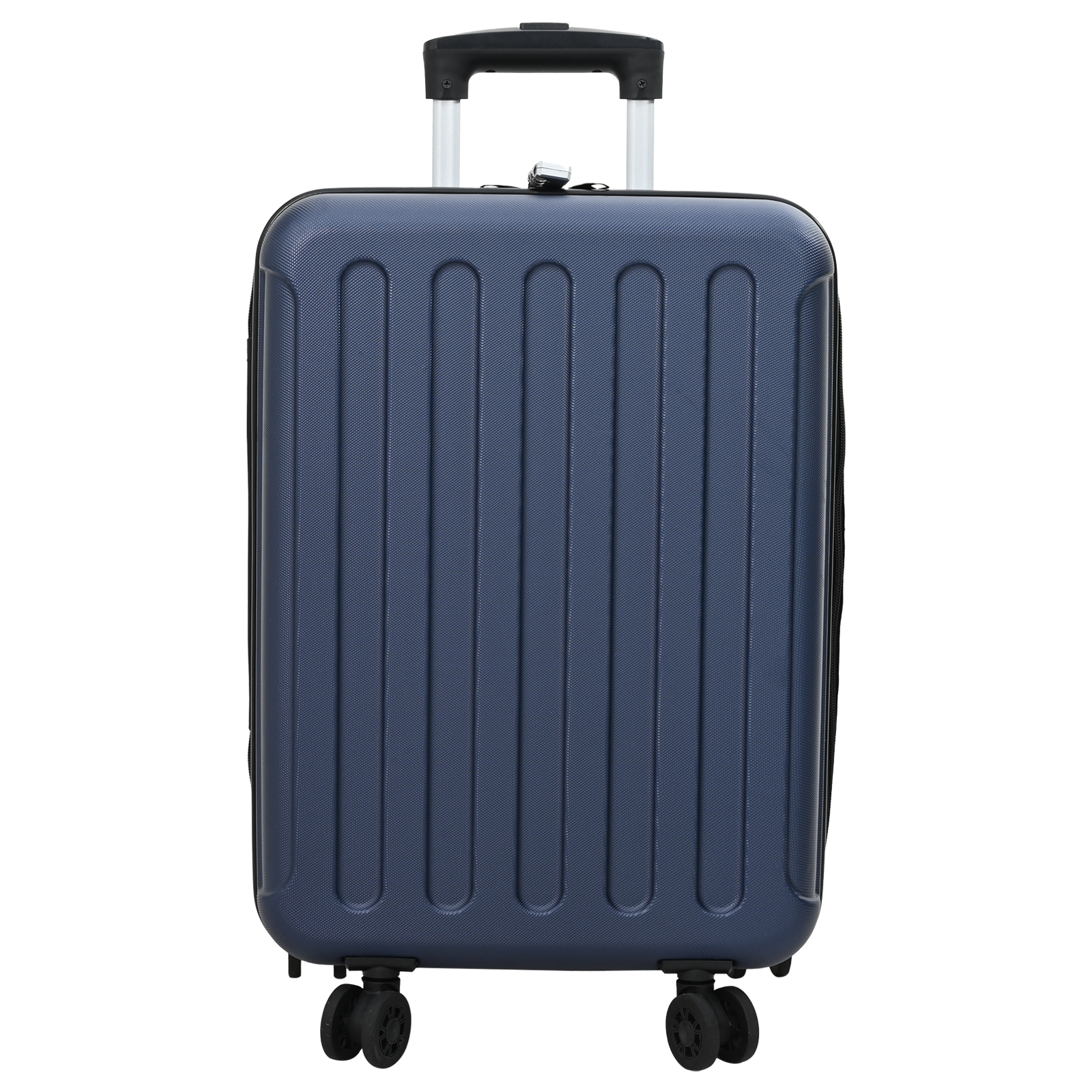 vidaXL Dark Blue Suitcase Folding 34 x 23 x 55.5 cm | ABS Plastic Travel Luggage