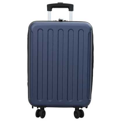 vidaXL Dark Blue Suitcase Folding 34 x 23 x 55.5 cm | ABS Plastic Travel Luggage