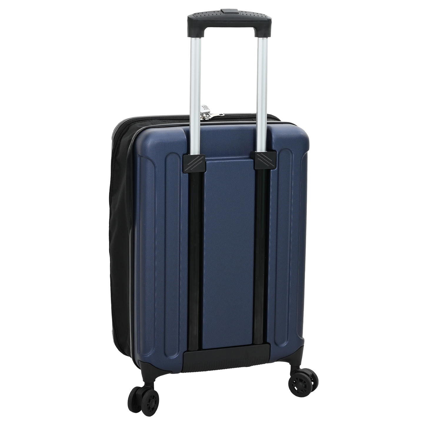vidaXL Dark Blue Suitcase Folding 34 x 23 x 55.5 cm | ABS Plastic Travel Luggage