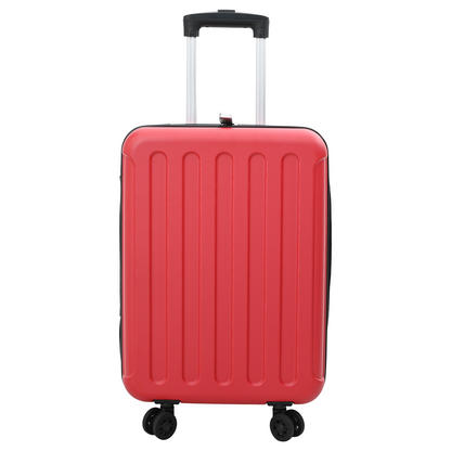vidaXL Suitcase Folding with Lock Red 43 x 27 x 66 cm ABS Plastic