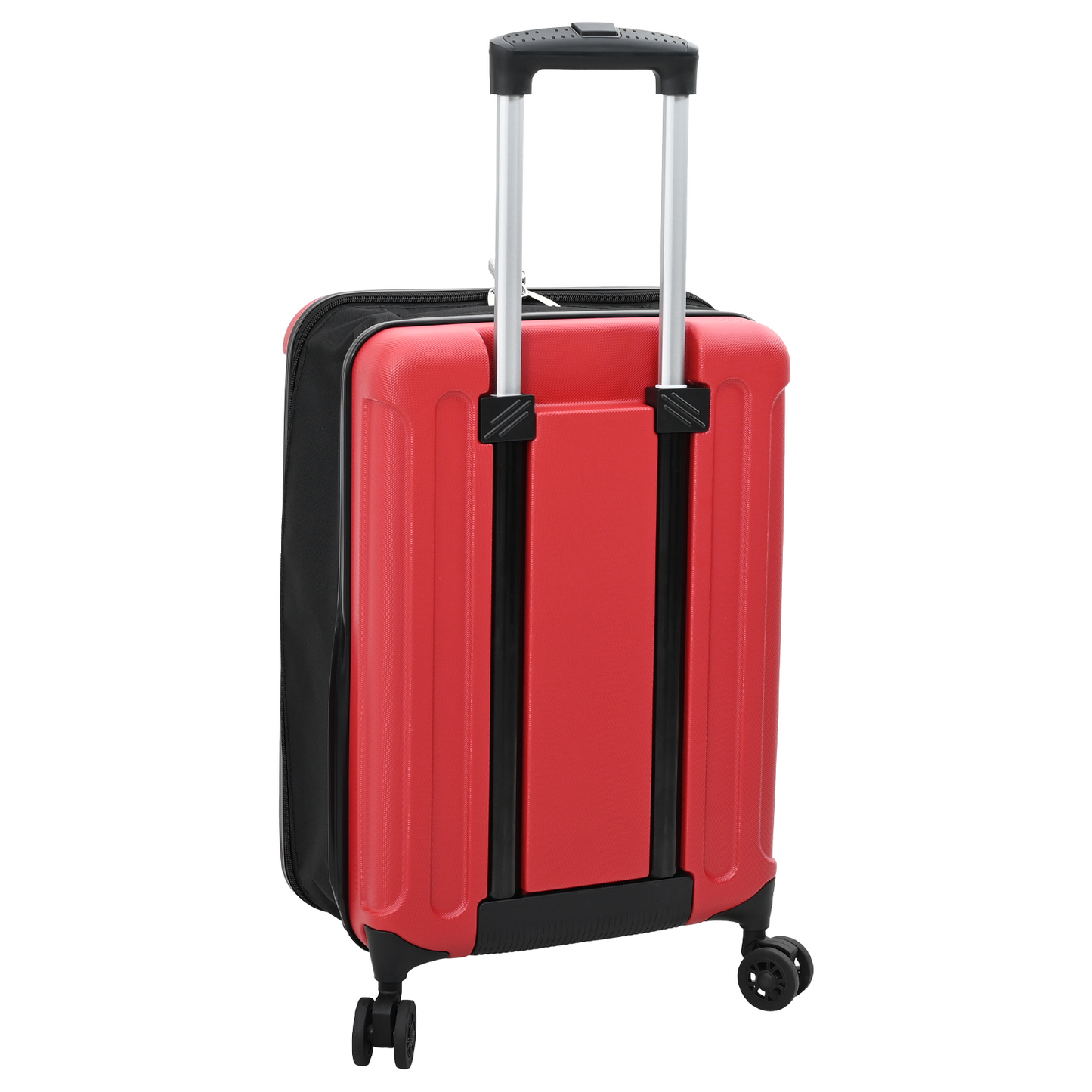vidaXL Red ABS Plastic Suitcase with Lock - 34x23x55.5 cm