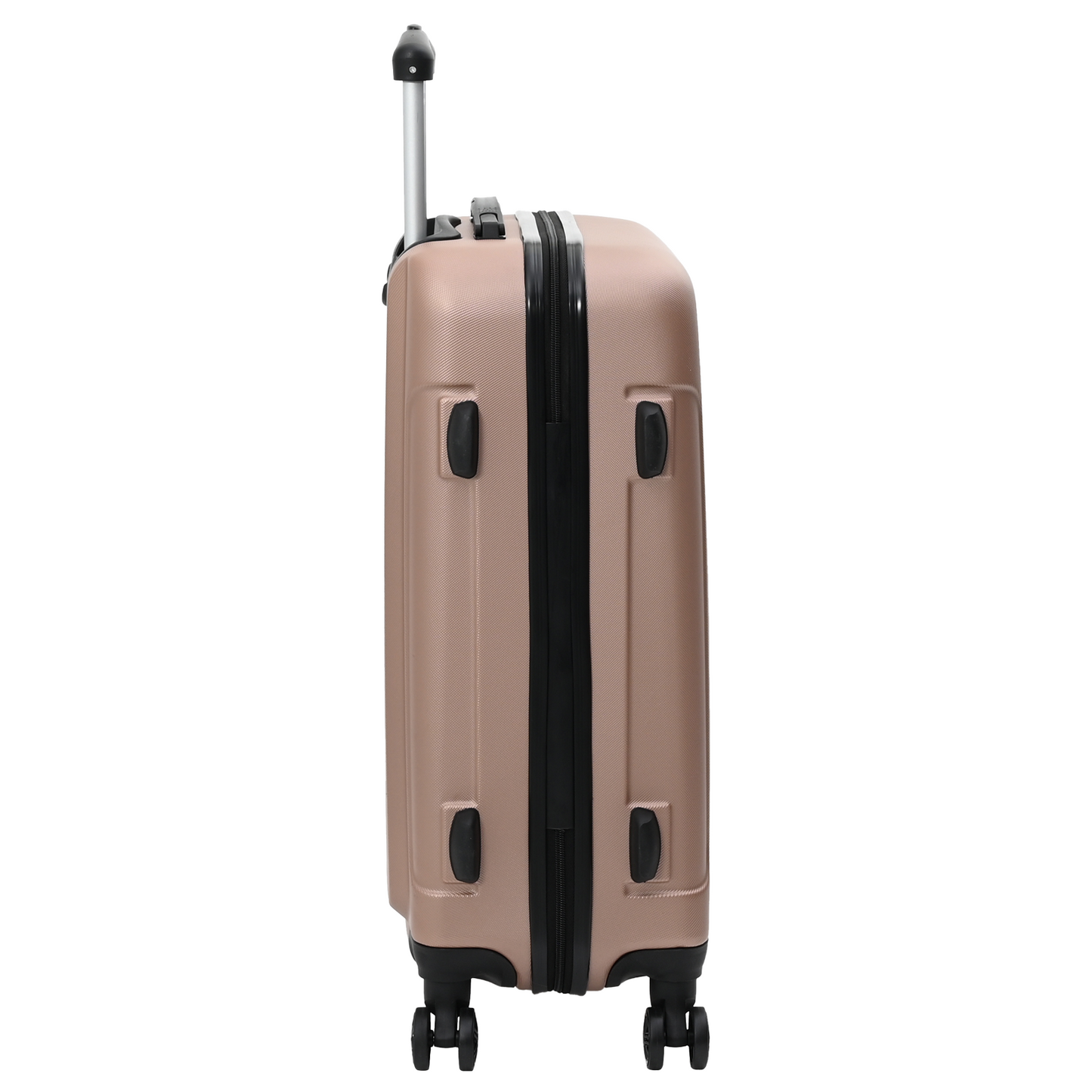 vidaXL Suitcase with Lock 3 pcs Rose Gold 50 x 31 x 78 cm ABS Plastic