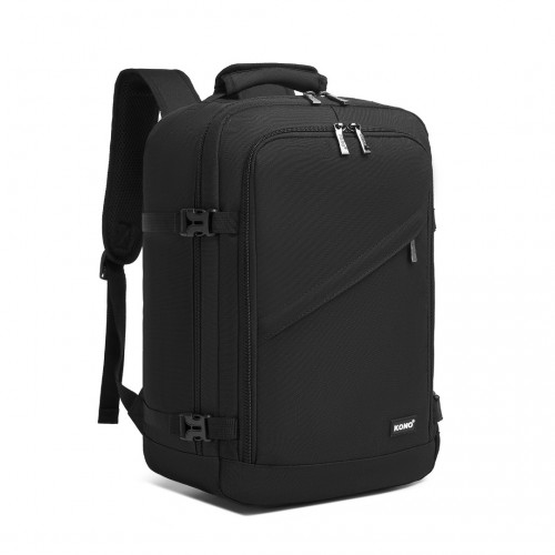 Kono Multi-purpose Business Carry-On Backpack - Fits 15.6" Laptop, Ideal for Work, Travel & Daily Commute - Black