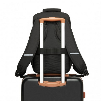 Kono Multi-purpose Business Carry-On Backpack - Fits 15.6" Laptop, Ideal for Work, Travel & Daily Commute - Black