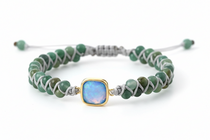 Jade Opal Charm Bracelet