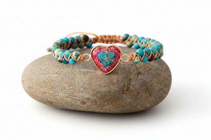 Imperial Jasper Macrame Bracelet