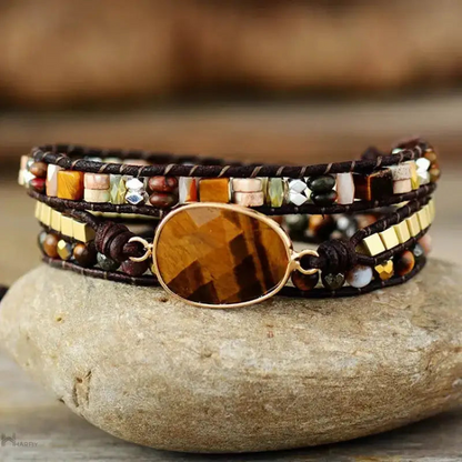 Tiger Eye Wrap Bracelet