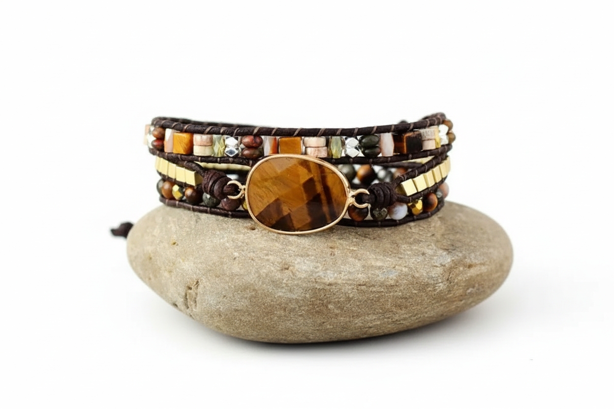 Tiger Eye Wrap Bracelet