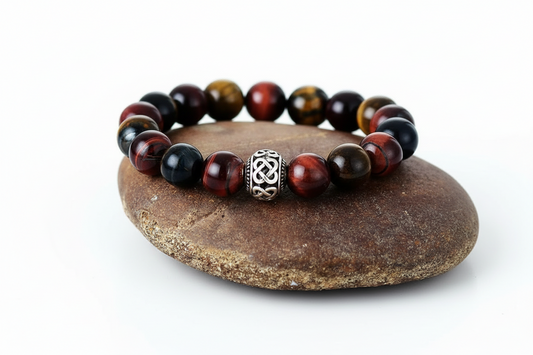 Tiger Eye Tibetan Charm Bracelet