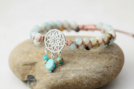 Braided Amazonite Spiritual Bracelet